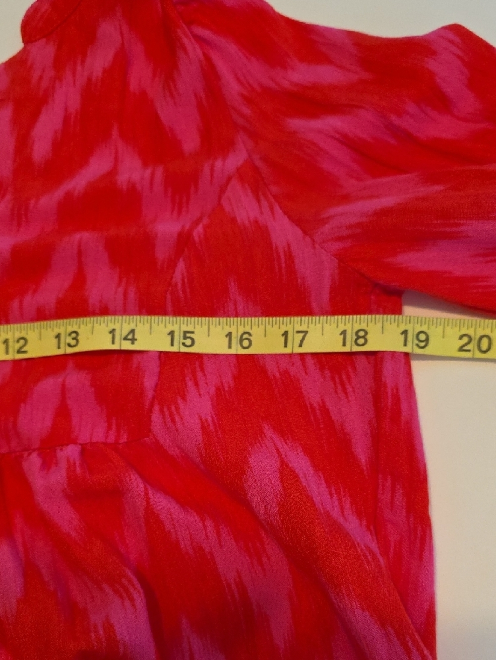 Pomander Place Kenzo Mini Dress Hot Pink Ikat Women’s Small Boho Tiered Preppy - Picture 7 of 9
